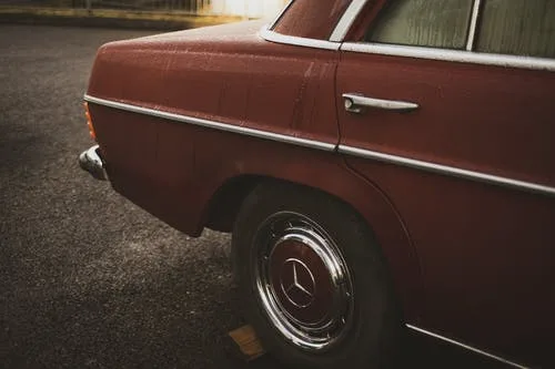 Red Mercedes Benz Car